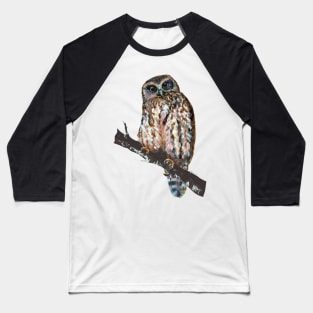 Mrs Ruru, New Zealand Morepork Owl Baseball T-Shirt